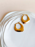 Gold Plated Stainless Steel Hoop Earrings | AMOLA