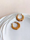 Swing Gold Stainless Steel Hoop Earrings | AMOLA