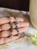 German Silver Owl Hook Earrings | AMOLA