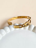 Stylish Stainless Steel Link Bangle Bracelet