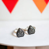 Leaf Shaped Toe Ring - Silver Plated | AMOLA