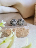 Oxidized Peacock Stud Earrings for Daily Wear | AMOLA