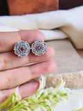 Elegant Silver-Plated Stud Earrings for Casual Wear | AMOLA