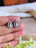 925 Silver Plated Pan Stud Earrings | AMOLA