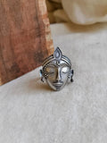 925 Silver Plated Kanha Ji Ring Adjustable | Shop from AMOLA