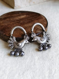 Chirpy Sparrow Silver Danglers for Daily Glam | AMOLA