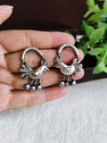 Chirpy Sparrow Silver Danglers for Daily Glam | AMOLA