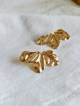 Floral Petal Imitation Gold Ear Studs | AMOLA