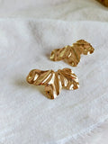 Floral Petal Imitation Gold Ear Studs | AMOLA