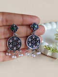 Silver Tone German Silver Dangler Earring | AMOLA