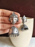 Krishna Face Oxidised Jhumka | AMOLA