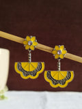 Oxidized Enamel Hand-Painted Dangler Earrings | AMOLA
