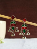 Hand painted Enamel Ghungroo Dangler Earrings | AMOLA