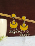 Hand painted Enamel Oxidised Earrings | AMOLA