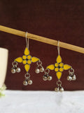 Oxidised Enamel Ghungroo Drop Earrings | AMOLA