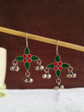Oxidised Enamel Ghungroo Drop Earrings | AMOLA