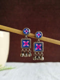 Hand-Painted Enamel Earrings