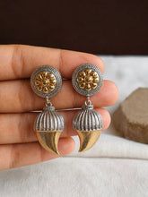 Dual Tone Mango Shape Dangler Earring | AMOLA