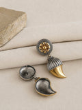 Dual Tone Mango Shape Dangler Earring | AMOLA