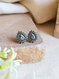 Silver Touch Oxidised Stud Earrings for Casual Elegance | AMOLA