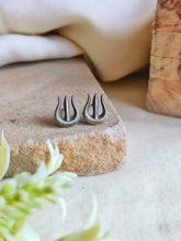 Silver-Plated Trishul Stud Earrings: Casual Elegance with a Twist | AMOLA