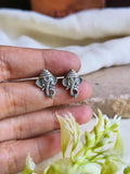 925 Silver Plated Ganesha Stud Earrings | AMOLA