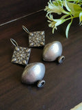 Casual Silver Look-Alike Hook Earrings | AMOLA