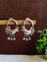 Chirpy Sparrow Silver Danglers for Daily Glam | AMOLA