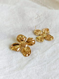 Golden Summer Bloom Floral Stud Earrings | AMOLA