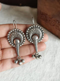 Silver Hook Earrings with Ghungroos | AMOLA