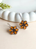 Cubic Zirconia Oxidised Stud Earrings | AMOLA