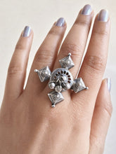 Premium Quality Silver Plated Adjustable Finger Ring with Ghungroo | AMOLA