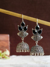Monalisa Stone Oxidised Jhumki | AMOLA