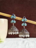 Brass Black Oxidised Jhumka | AMOLA