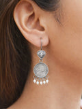Coin Pearl Drop Earrings | AMOLA