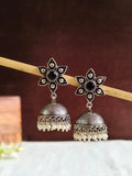 Floral Oxidised Jhumka | AMOLA