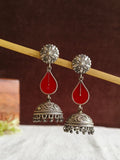 Teardrop Meenakari Jhumka | AMOLA