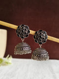 High-Quality German Silver Jhumka Earrings Perfect for Ethnic Attire | AMOLA