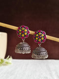 High-Quality German Silver Jhumka Earrings Perfect for Ethnic Attire | AMOLA
