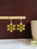 Premium Quality Oxidised Stone Hook Earrings for Casual Wear | AMOLA