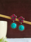 Heritage Flora Oxidized Earrings | AMOLA