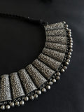 Traditional Oxidised Silver Replica Necklace Set for Navratri & Garba | AMOLA