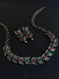 Leaf Style Minimal Necklace Set | AMOLA