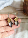 Dual Tone Hook Earrings | AMOLA