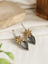 Dual Tone Hook Earrings | AMOLA