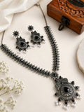 oxisdied Silver Plated Necklace | AMOLA