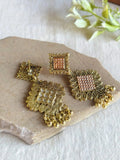 Elegant Gold Filigree Drop Dangler Earrings | AMOLA