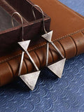 Elegant Silver-Plated Kite Hook Earrings | AMOLA