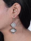 Casual Silver Look-Alike Hook Earrings | AMOLA