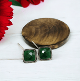 Monalisa Stone Oxidised Earrings | AMOLA